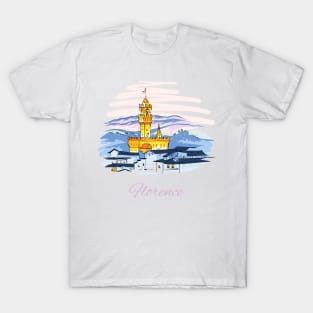 Palazzo Vecchio in Florence, Tuscany, Italy T-Shirt